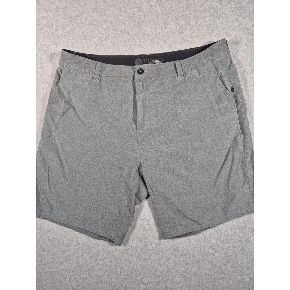 Vuori Aims Shorts Men's‎ 38 Gray V368 Performance Athletic Stretch